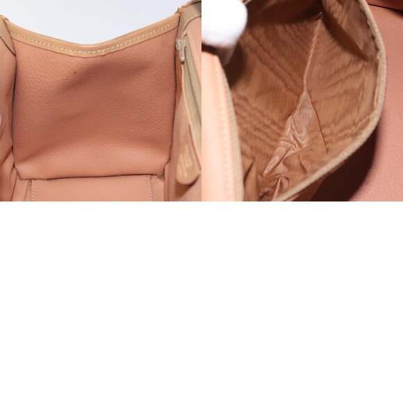 CELINE Macadam Canvas Hand Bag Pvc Leather Brown Gold - Picture 12 of 12